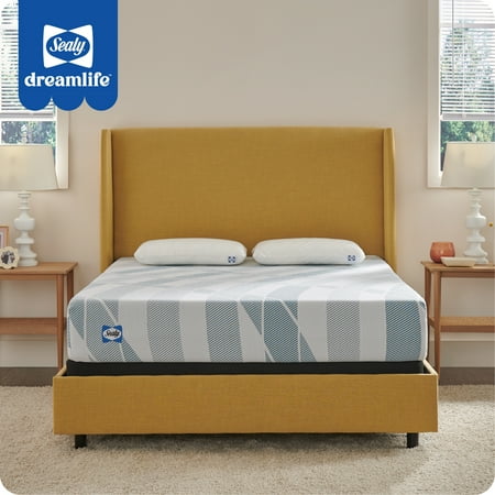 Sealy - Sealy® Dreamlife™ 10” Hybrid Mattress-in-a-Box, Queen - White