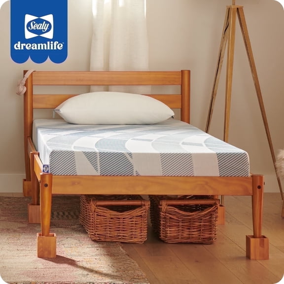 Sealy Dreamlife 6” Twin Gel Memory Foam Mattress-in-a-Box, Adult