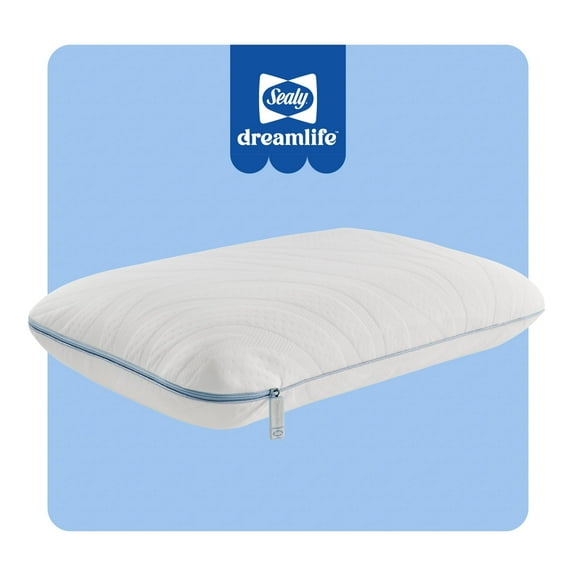 Sealy Dreamlife Memory Foam Pillow, Standard, Adult