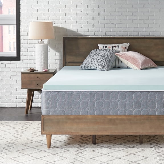 Sealy Essentials 2" Gel-Infused Cooling Memory Foam Mattress Topper, Full, Adult