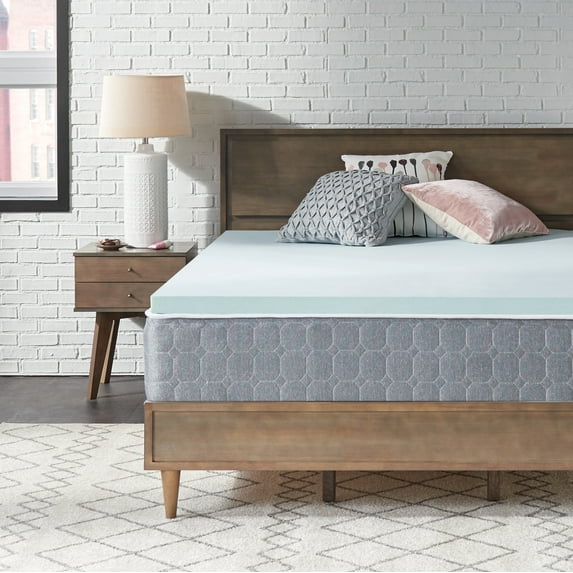 Sealy Essentials 3" Gel-Infused Cooling Memory Foam Mattress Topper, Queen, Adult