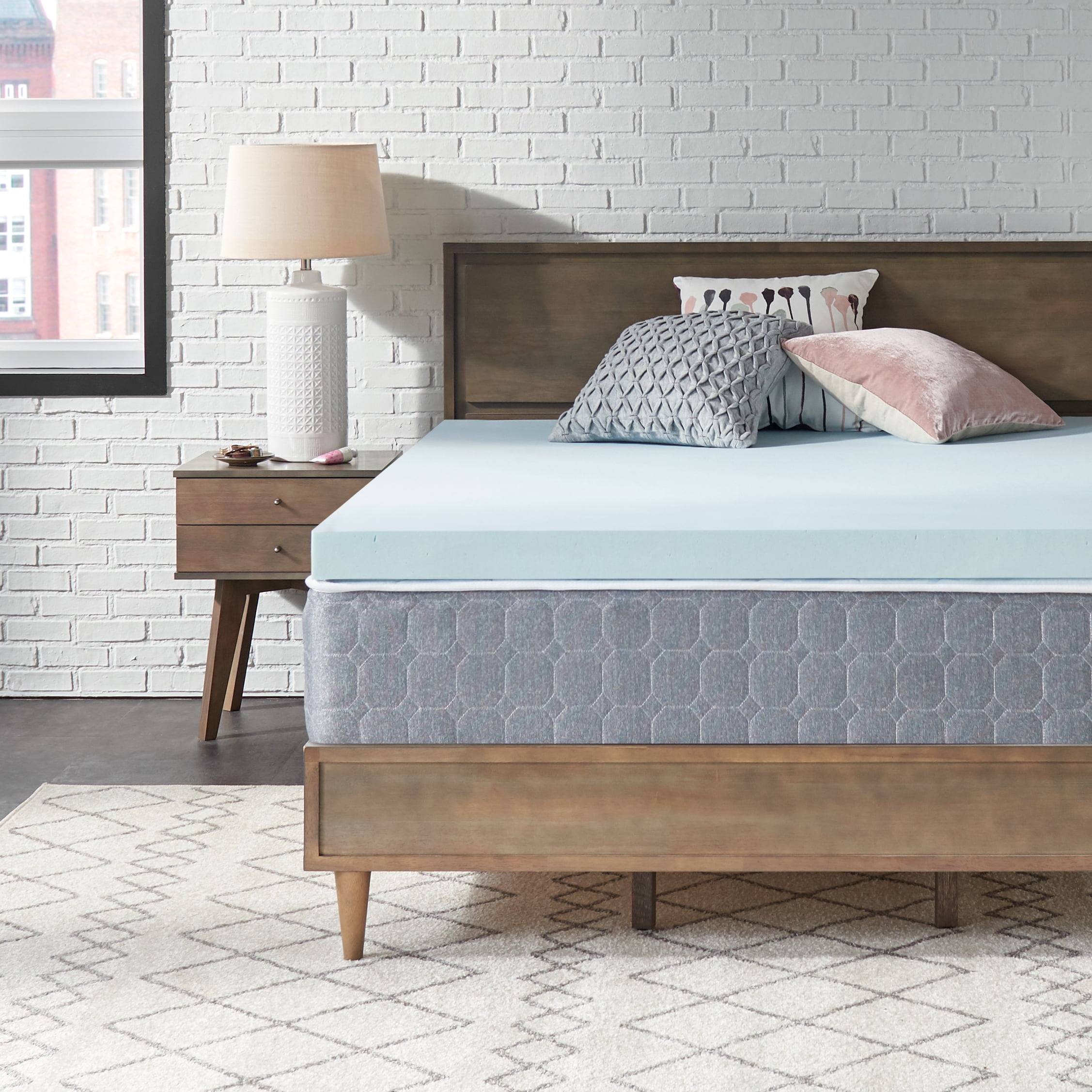 Sealy Essentials 3" Gel-Infused Cooling Memory Foam Mattress Topper, Twin-XL, Adult