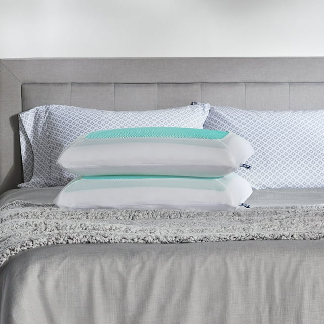 Sealy Essentials Cooling Gel Memory Foam Pillow, Adult, 2 Pack