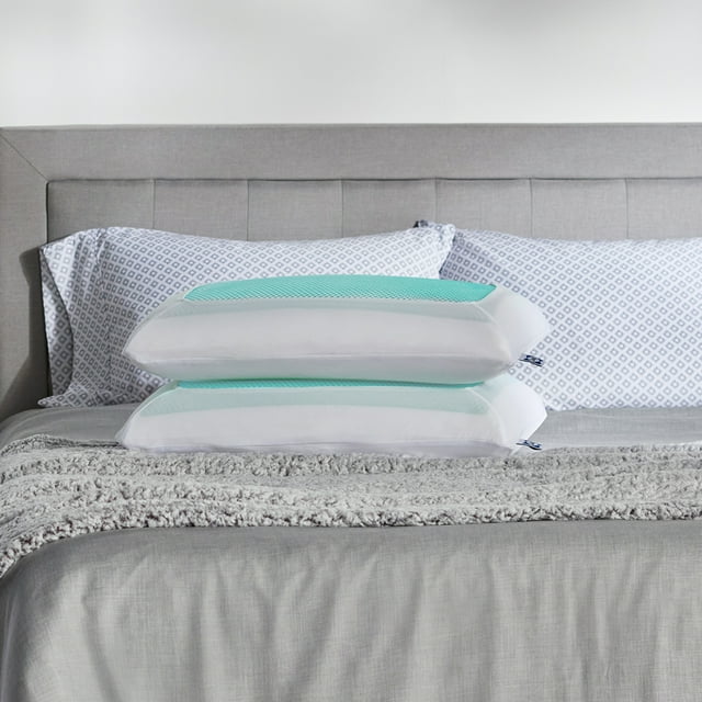 Sealy Essentials Cooling Gel Memory Foam Pillow, Adult, 2 Pack