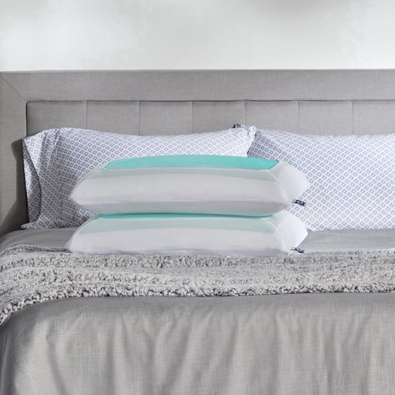 Sealy Essentials Cooling Gel Memory Foam Pillow, Adult, 2 Pack