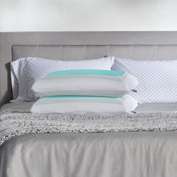 Sealy Essentials Cooling Gel Memory Foam Pillow, Adult, 2 Pack