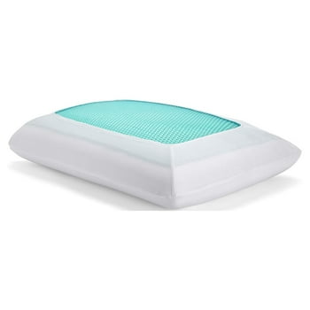 Sealy Essentials Memory Foam Gel Medium Plush Bed Pillow, Standard