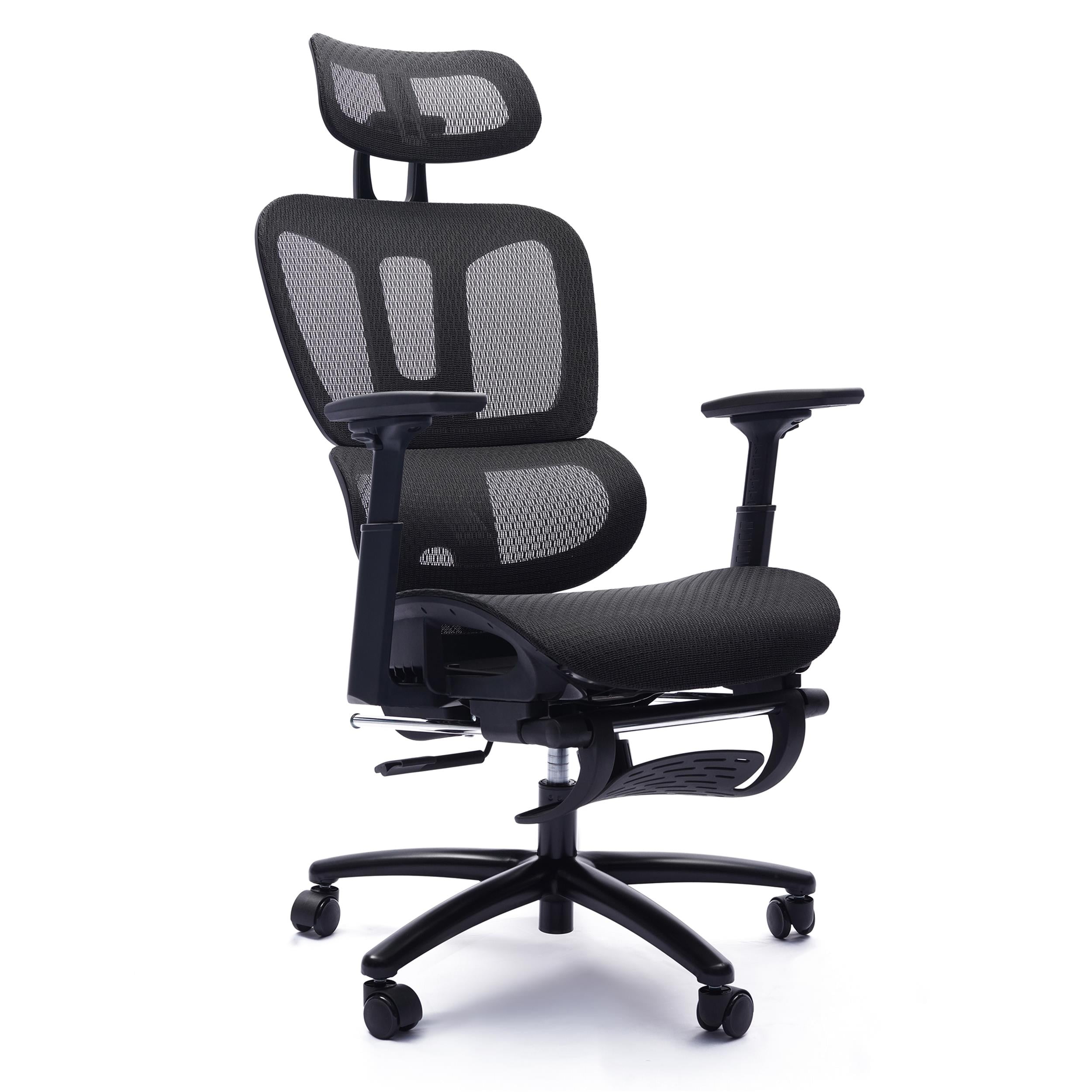 Sealy Huxley Adjustable Ergonomic Black Mesh Office Chair Metal