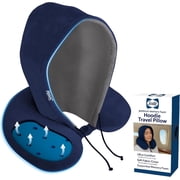 Sealy Adult Semicircular Memory Foam Wrap Pillow, Blue