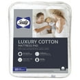 thumbnail image 1 of Sealy ® Luxury 100% Cotton Soft Top Mattress Pad, Queen - Fitted, High Loft, 1 of 9