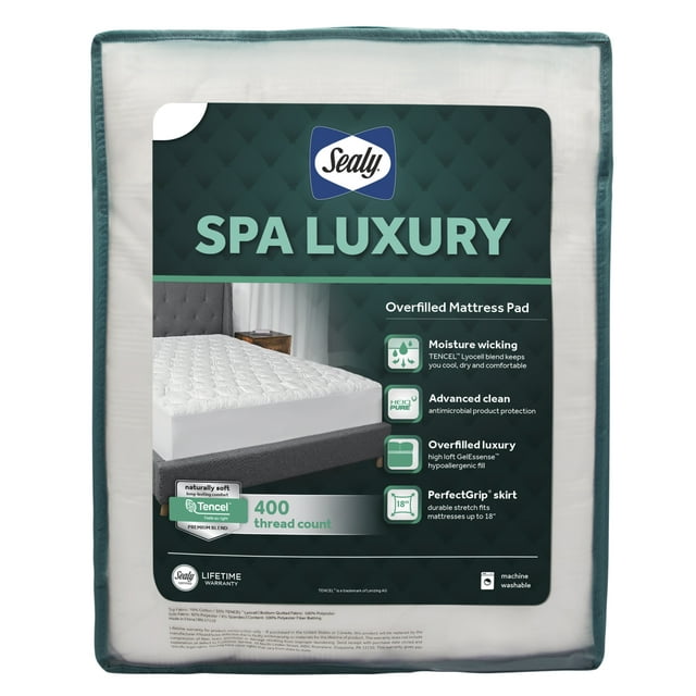 Sealy, Overfilled Mattress Pad, King