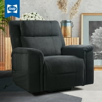 Sealy Posutrepedic Sheldon Lift Assist Recliner with Adjustable Power Headrest in Black
