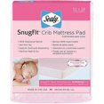 Sealy SnugFit Crib Mattress Pad, Pink Princess