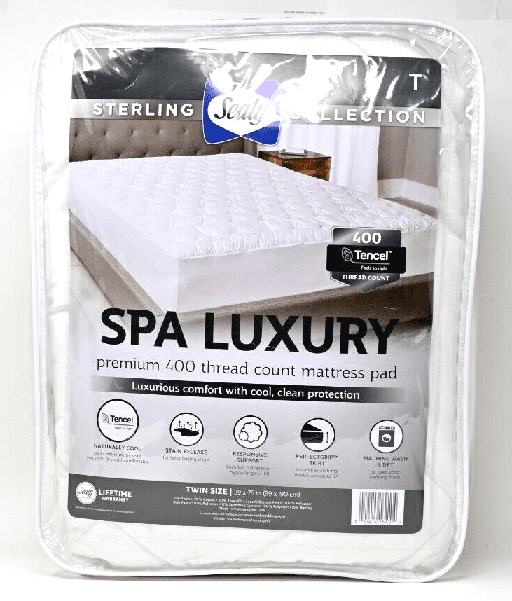 Sealy Sterling Collection Spa Luxury Premium 400 Thread Count Mattress