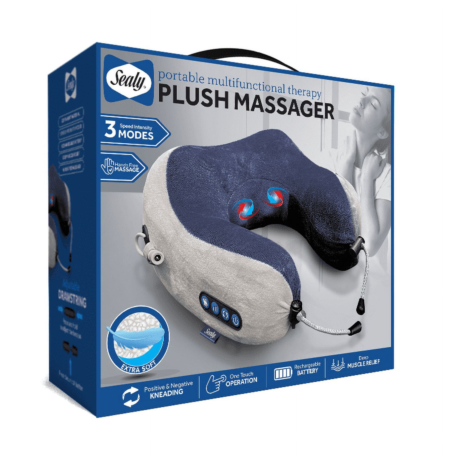 Sealy SL HW MA 110 WT Neck Massager 7 H x 7 W x 2 D White - Office