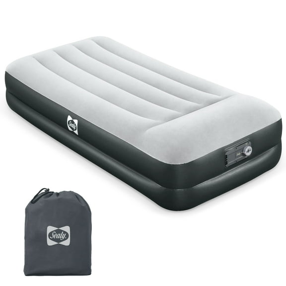 Sealy Tritech 16" Air Mattress Inflatable Bed Twin with Built-In AC Pump