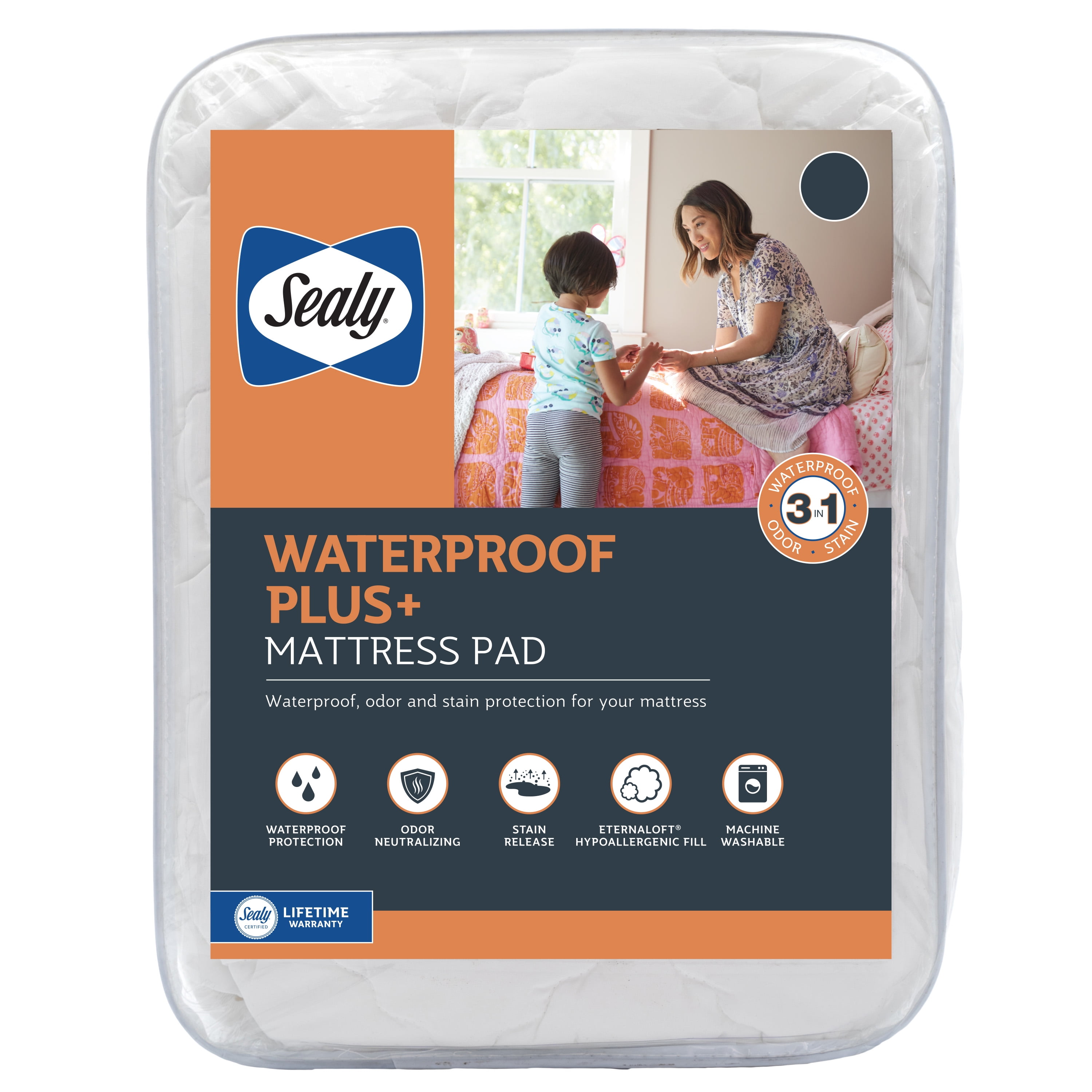 Sealy Full Waterproof Plus Odor Neutralizing Mattress Pad