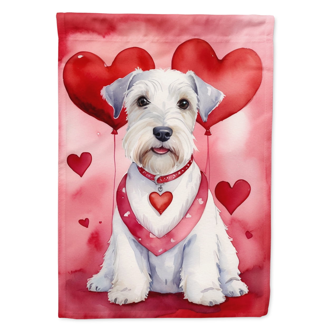 Sealyham Terrier My Valentine House Flag 28 in x 40 in