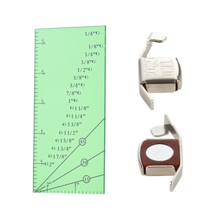 2 Pcs Sewing Gauge Sewing Measuring Tool, 5-in-1 Sliding Gauge Measuring  Sewing Ruler Tool Fabric Quilting Ruler,Beginner Supplies