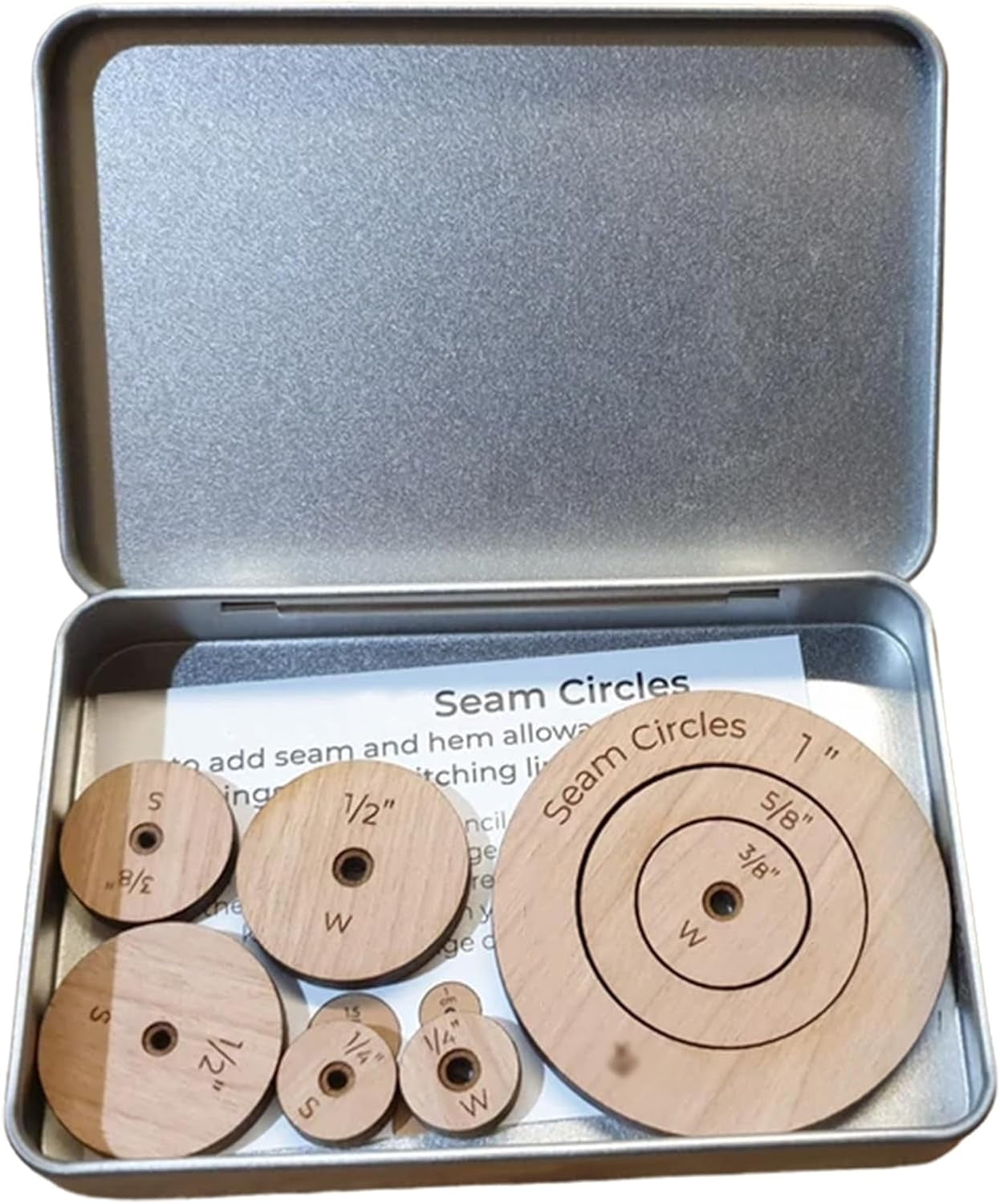 Seam Circles Wooden Circle Quilting Template Tracing Wheel Sewing Seam Circles Wooden Circle Quilting Template Tracing Wheel Sewing