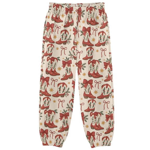 Seam Cowboy Boots Boys Pants Kids Casual Sweatpants Joggers Toddler Sports Pants 3-10 Years