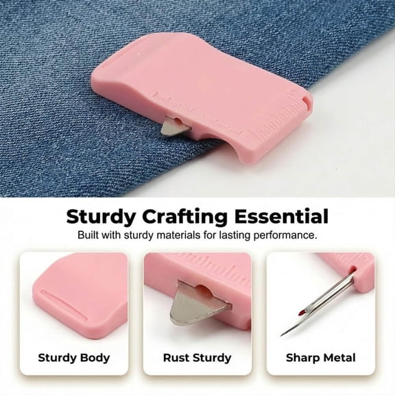 Seam Guide for Sewing Machine,Sewing Tools,Magnetic Seam Guide for Sewing Machine,3*1.7IN 2026 Upgrade Multifunctional Polygonal Hemmer Guide(Pink)