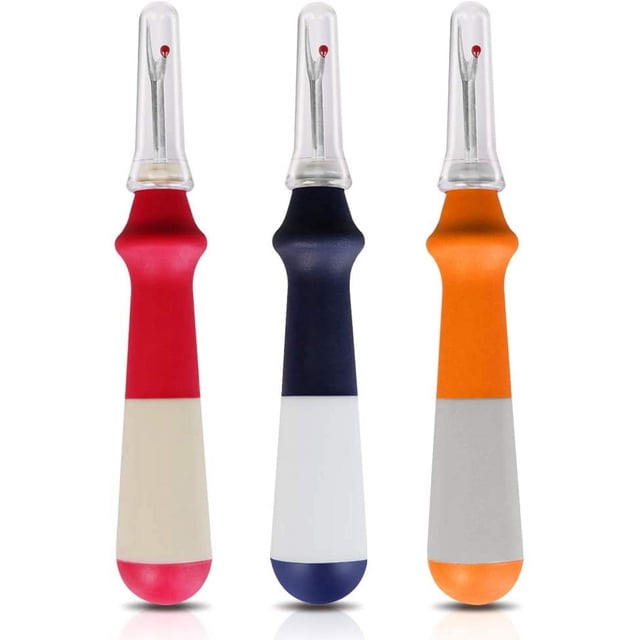 Seam Ripper Tip Seam Ripper 3 PCS, Seam Rippers for Sewing, Ergonomic Grip, Colorful ...