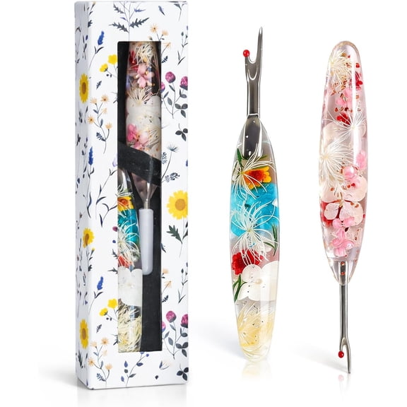 Seam Ripper Set, Small & Large Remover Tools with Handles, Thread Pick Seam for Sewing, Removal, Alterations, Quilting & Crafts