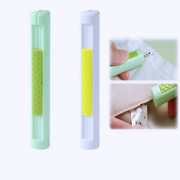 Seam Rippers,2-in-1 Threader for Sewing,Needle threaders,Seam Rippers for Sewing,Multifunctional Sewing Tool for Sewing,Crafts and Knitting Unthreading Supplies(2PCS)