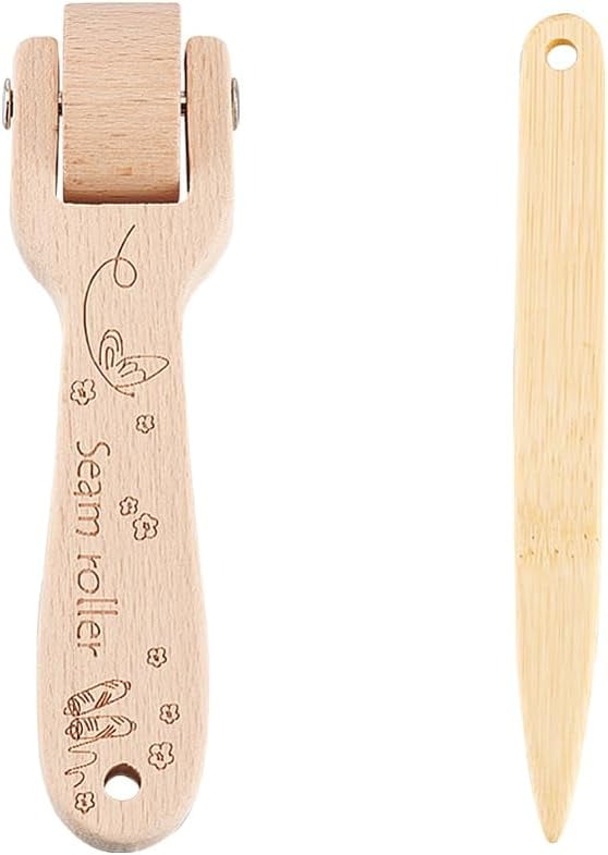 HONEYSEW Hardwood Tailor's Clapper With Pin Cushion - 8 Inch, For Quilting & Seam Pressing