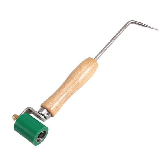 Seam Roller with Probe Wood Handle,40mm Silicone Seam Roller for PVC/EPDM Single Ply Roofing