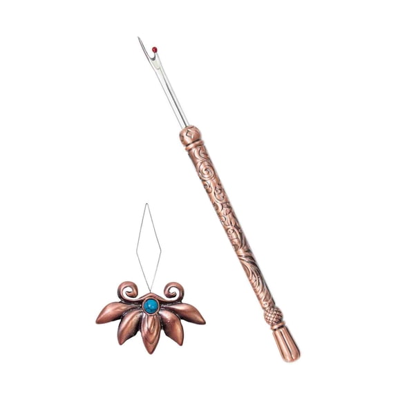 Seam Unpicker Scissors and Metal Needle Threader Set, Thread Unpicker for Embroidery Hand Quilting Needlework Project