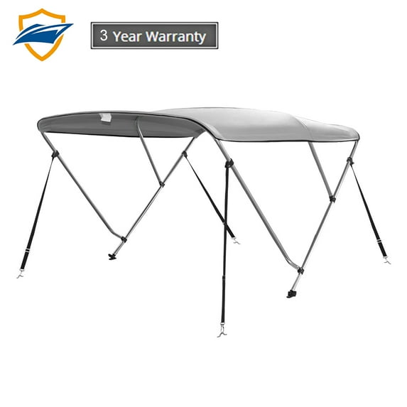 Seamander 3Bow Bimini Top 6'Lx73-78"W,Gray