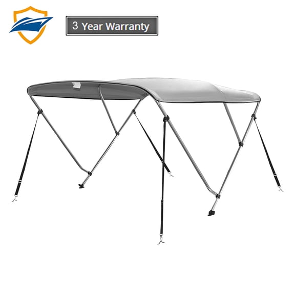 Seamander 3Bow Bimini Top 6'Lx73-78"W,Gray