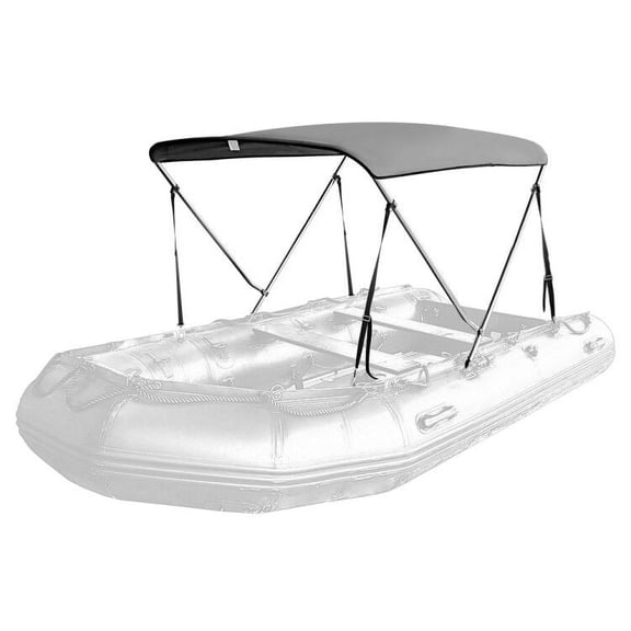 Seamander Bimini Top for Inflatable Boat,Rib Boat Cover with Mounting Hardware,Gray
