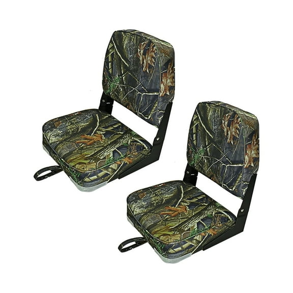 Seamander Blue Fishing Hunting Comfort Boat Seat, Folding, 2 Count, BS101