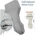 thumbnail image 1 of Seamander Outboard Motor Cover, Engines Cover Waterproof FULL Motor Cover, Gray, 1 of 3