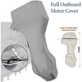 thumbnail image 1 of Seamander Outboard Motor Cover, Engines Cover Waterproof FULL Motor Cover, Gray, 1 of 3