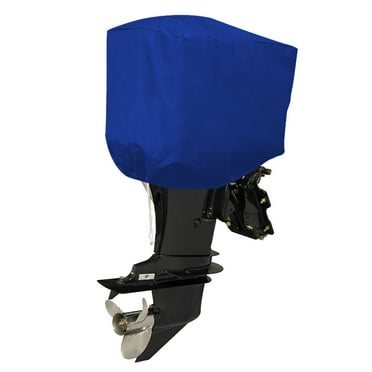 Seamander Outboard Motor Cover, Engines Cover Waterproof Half Motor Cover, Pacific Blue, Fit up to from 10HP to 200HP