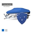 thumbnail image 1 of Seamander V-Hull Pro Bass Waterproof Boat Cover, 600 Denier Heavy Duty, Fits 12'-14'L Boats, Trailerable, Blue, 1 of 5