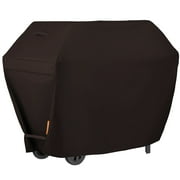Seamander Waterproof BBQ Cover,70"W*24"D*44"H,Brown, Heavy-Duty Gas Grill Cover For Weber, Brinkmann, Char Broil etc. Extra velcro straps for snug fit and prevent it from blowing off