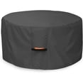 thumbnail image 1 of Seamander Waterproof Fire Pit Cover,Round,50"D*24"H,Black, 1 of 4