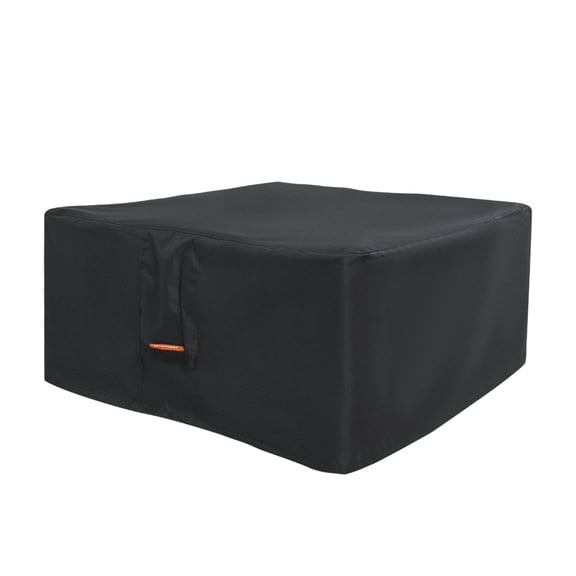 Seamander Waterproof Fire Pit Cover,Square,50"L*50"W*24"H,Black