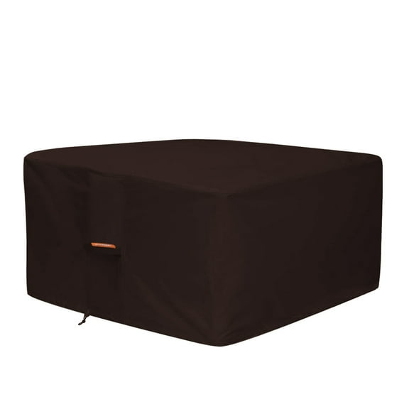 Seamander Waterproof Fire Pit Cover,Square,50"L*50"W*24"H,Brown