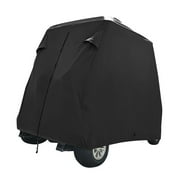 Seamander Waterproof Golf Cart Cover 2-4 Passenger Dustproof Storage for EZ Go Club Yamaha,Black