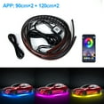 thumbnail image 1 of Seametal car flexible underglow strip light led underbody remote app control rgb neon lights atmosphere lamp for auto decoration, 1 of 6