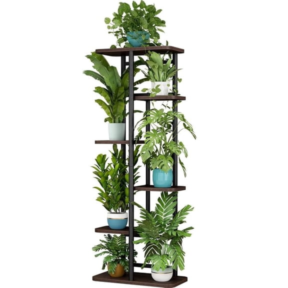 Seamika Plant Stand 6 Tier 7 Plant Multiple Flower Rack Holder Shelves Rack Storage Organizer Display Indoor Planter for Balcony Bedroom Garden Living Room