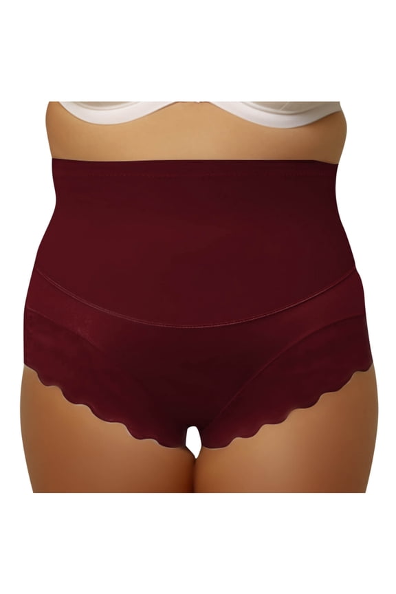 Seamless 100 Percent Cotton Underwear for Women Panty, Women High Waisted Hip Lifting Abdominal Tightening And Seamless Waistband Pants