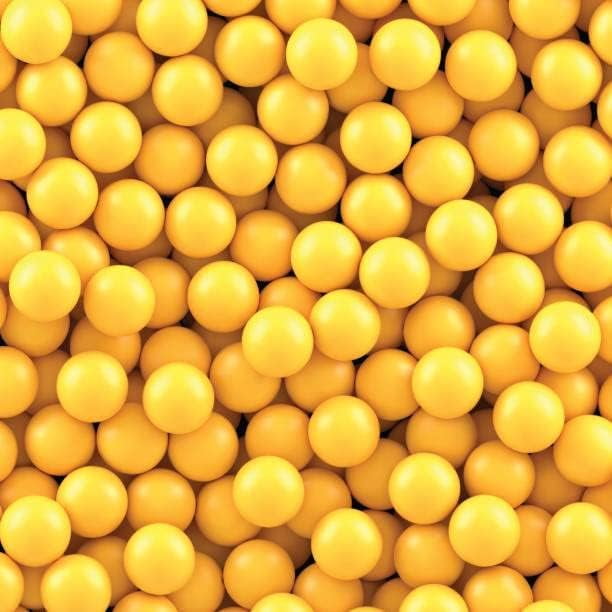 Seamless 500 Count X 0.43 Cal. Yellow PVC/Nylon Riot Balls Less Lethal Practice Paintball