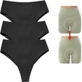 thumbnail image 1 of Seamless Anti-Wedgie Thong for Women, Invisible No Camel Toe Underwear, Comfortable Front Coverage Protective Intimates, 1 of 5